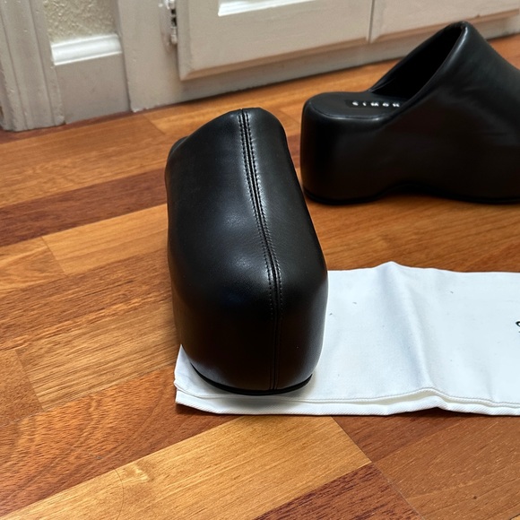 Simon Miller Dark Leather Platform Shoes - Picture 2 of 4